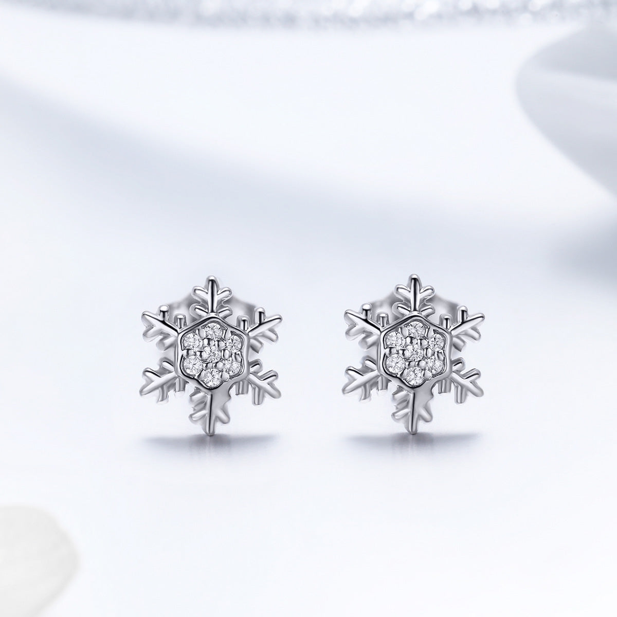 Elegant Snowflake Earrings