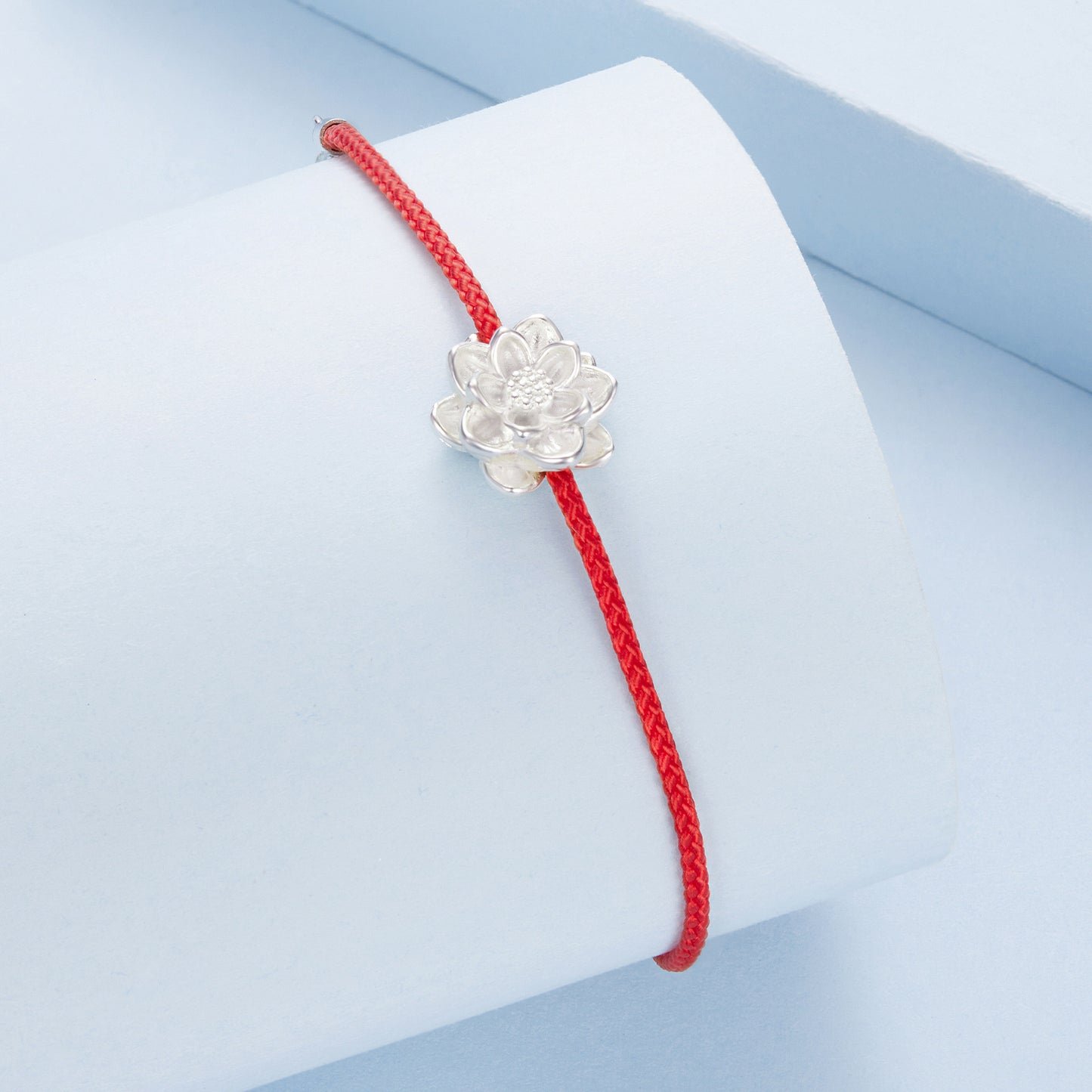 Lotus Red Cord Bracele
