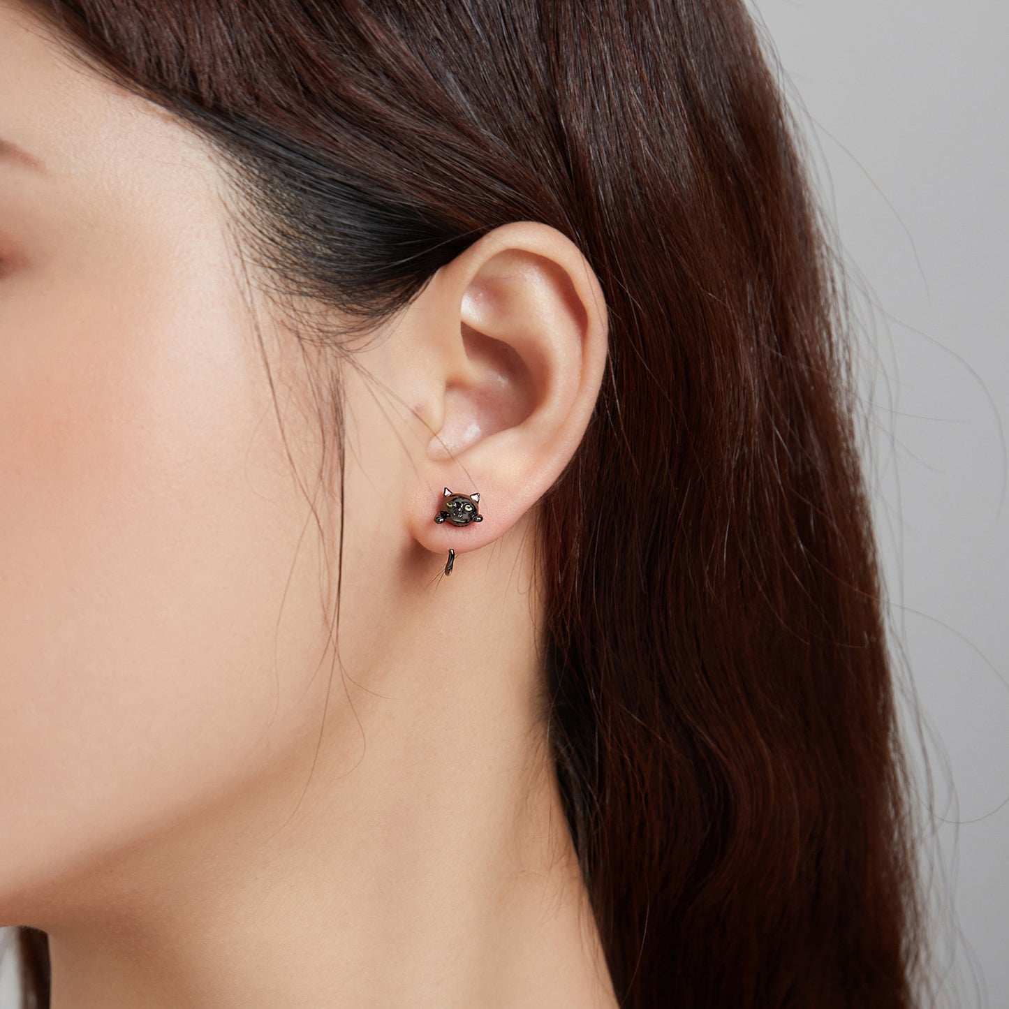 Compact Cat Earrings