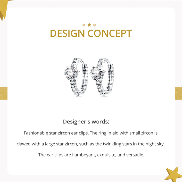 Celestial Clip Earrings