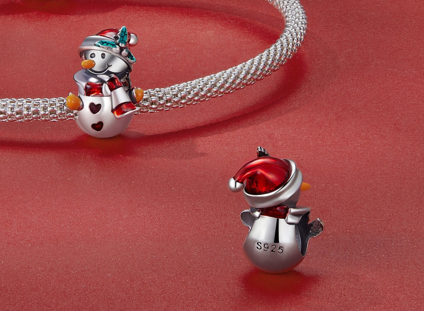 Snowman Bead Charm
