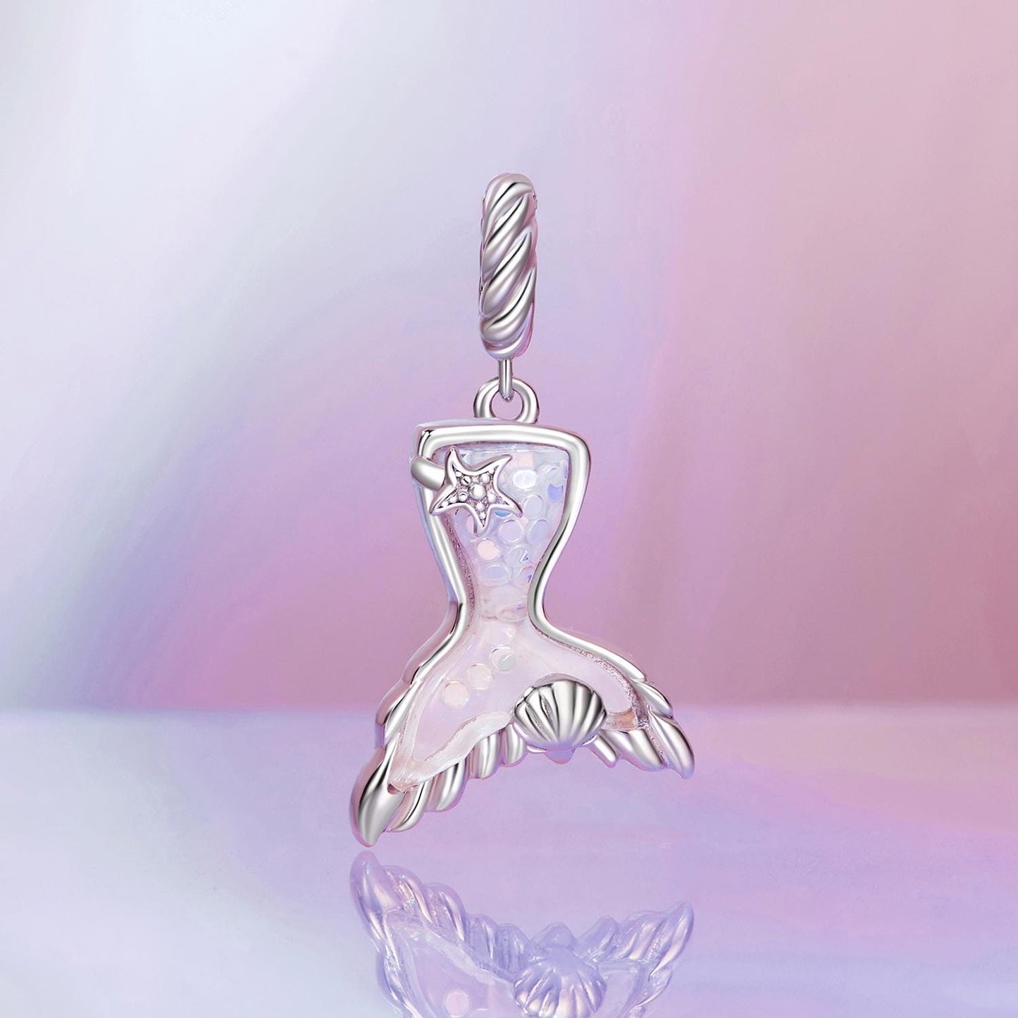 Dreamy Mermaid Tail Pendant Charm
