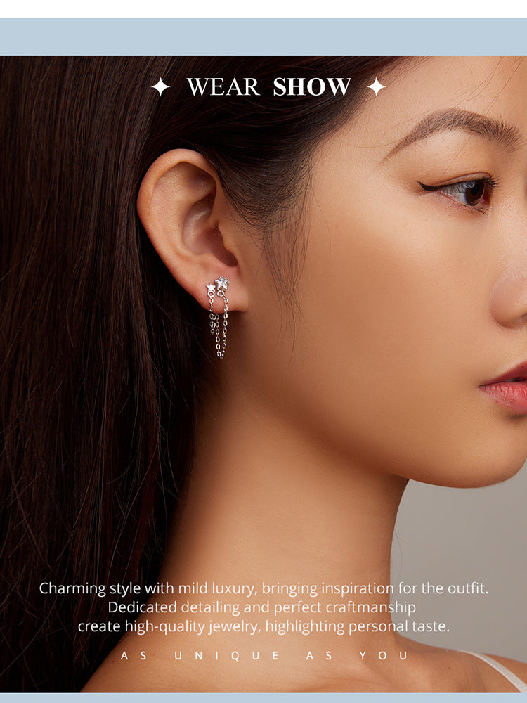 Star Tassel Drop Earrings