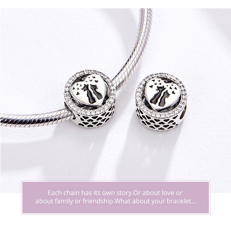 Cats in Love Charm