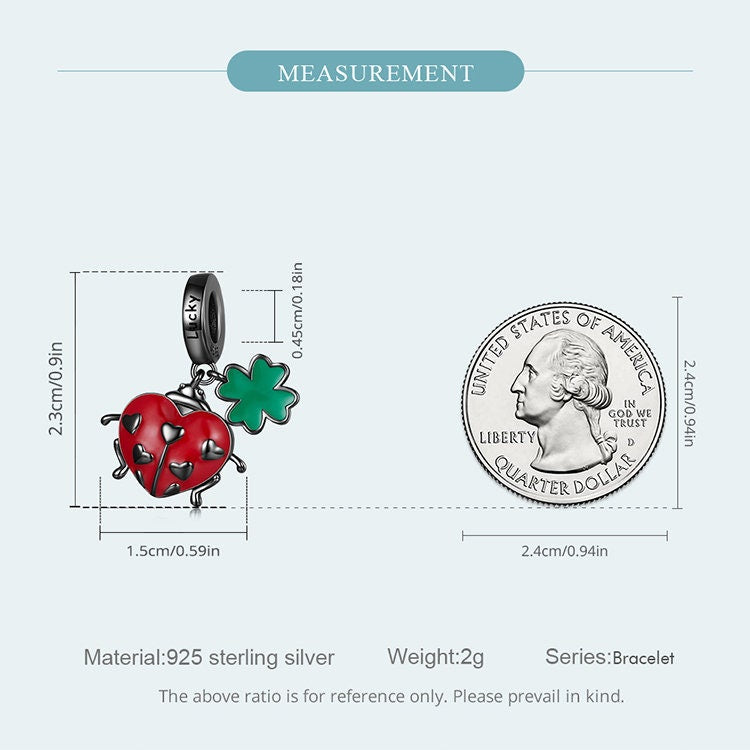 Ladybird Dangle Charm,