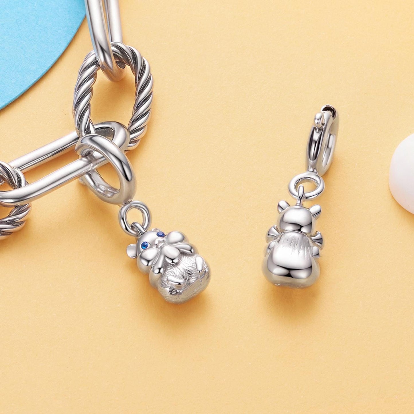 Hamster Locket Pendant Charm