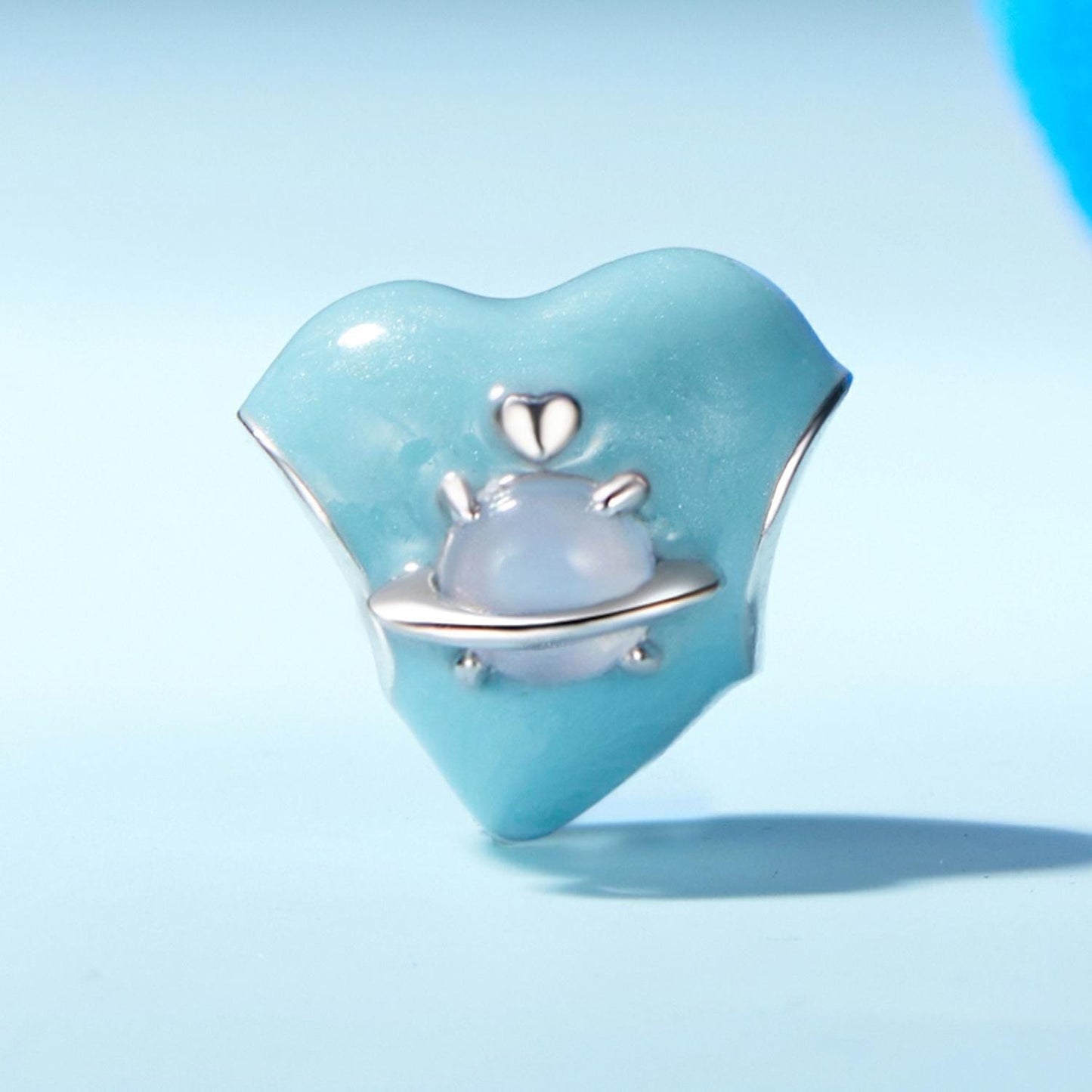 Planet Heart Charm