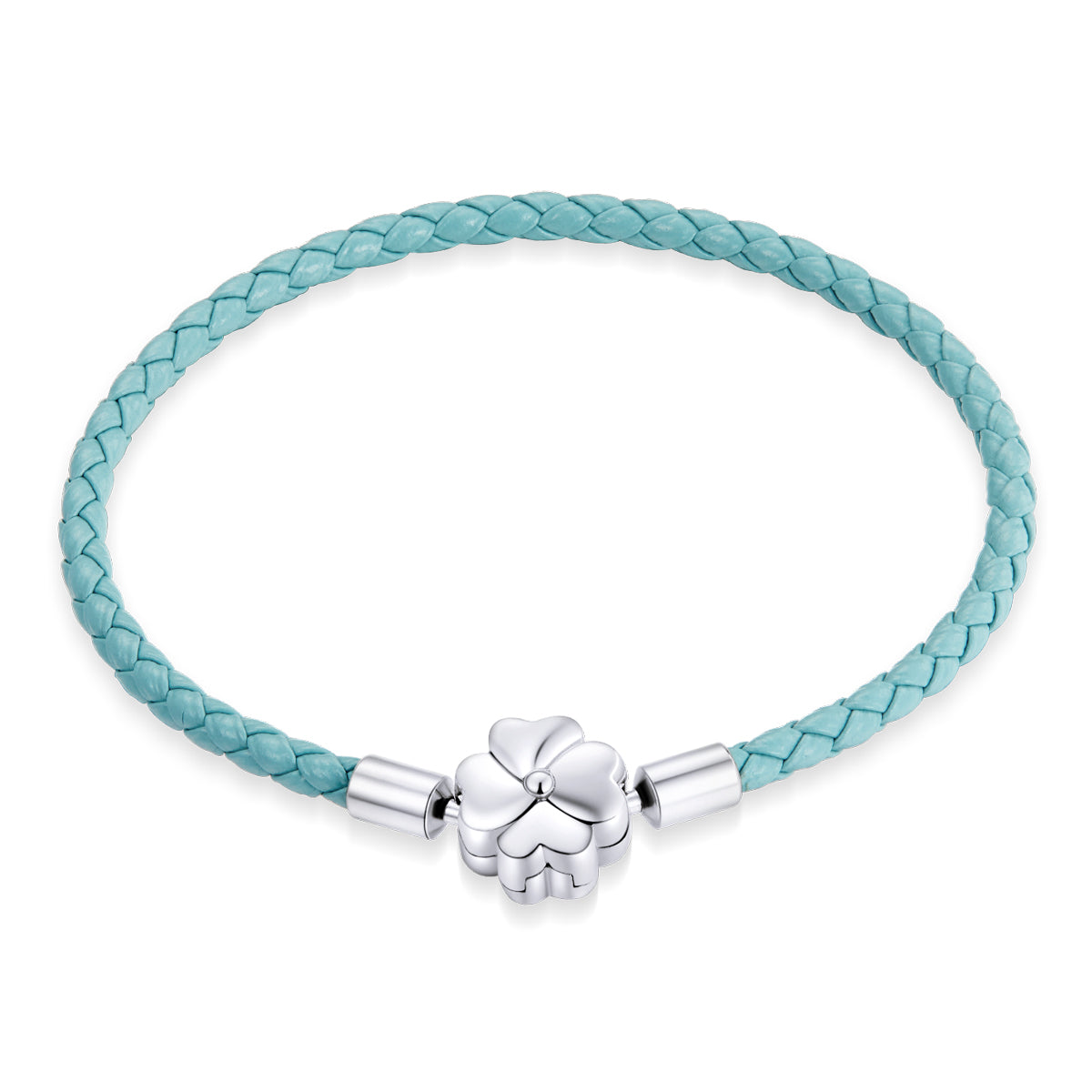 Gradient Clover Leather Basic Bracelet