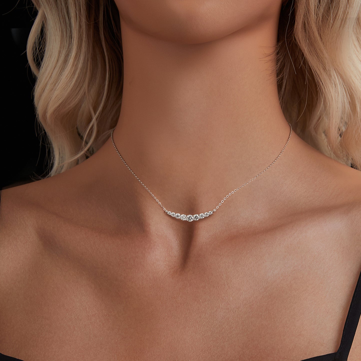 Smiling Face Moissanite Necklace