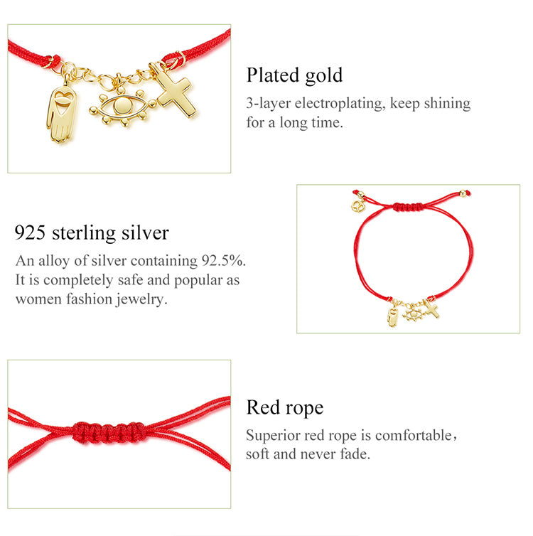 Lucky Symbol Red Woven Bracelet