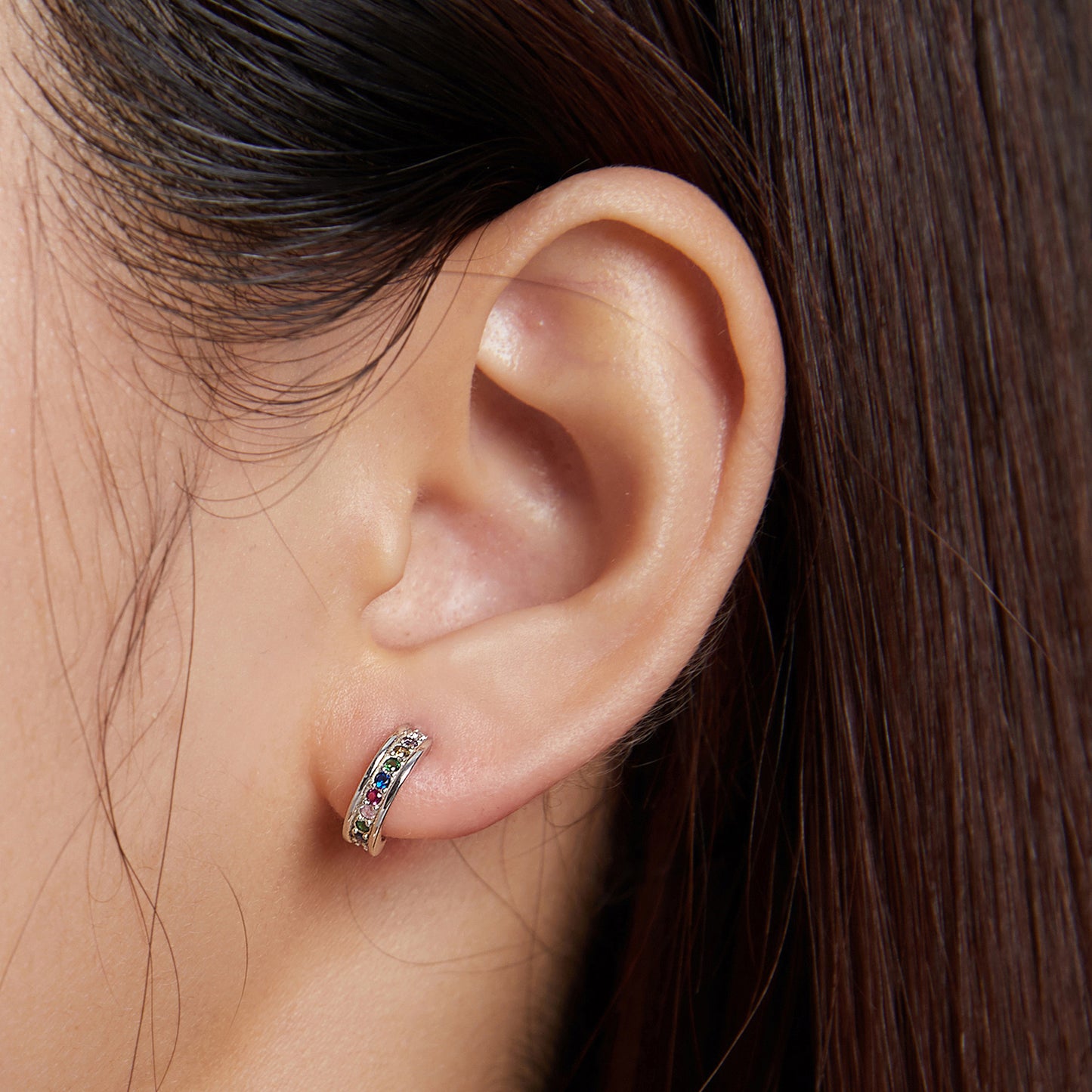 Curved Stud Earrings