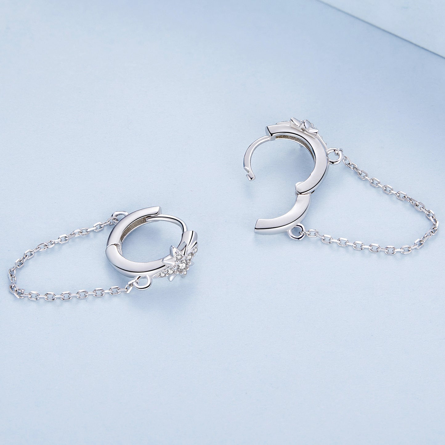 Star-shaped Clip-On Earrings
