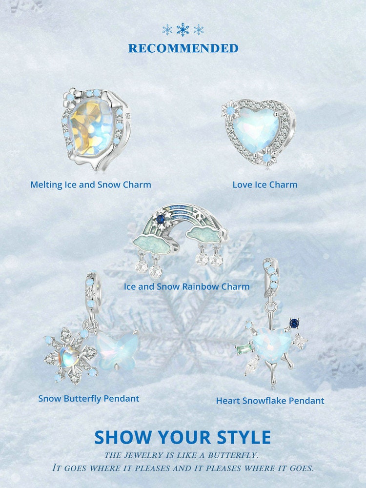 Ice and Snow Rainbow Charm