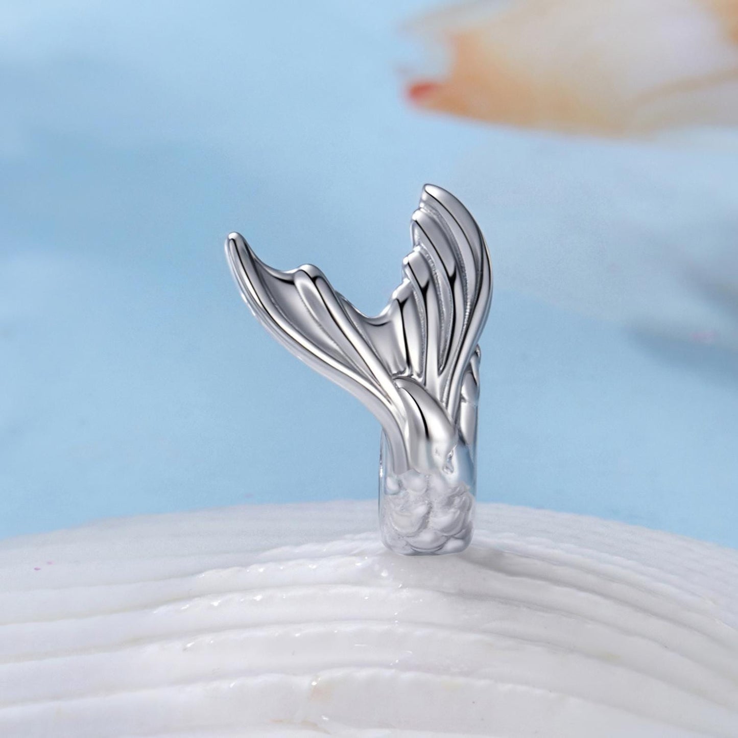 Mermaid Tail Silicone Spacer Beads Charm