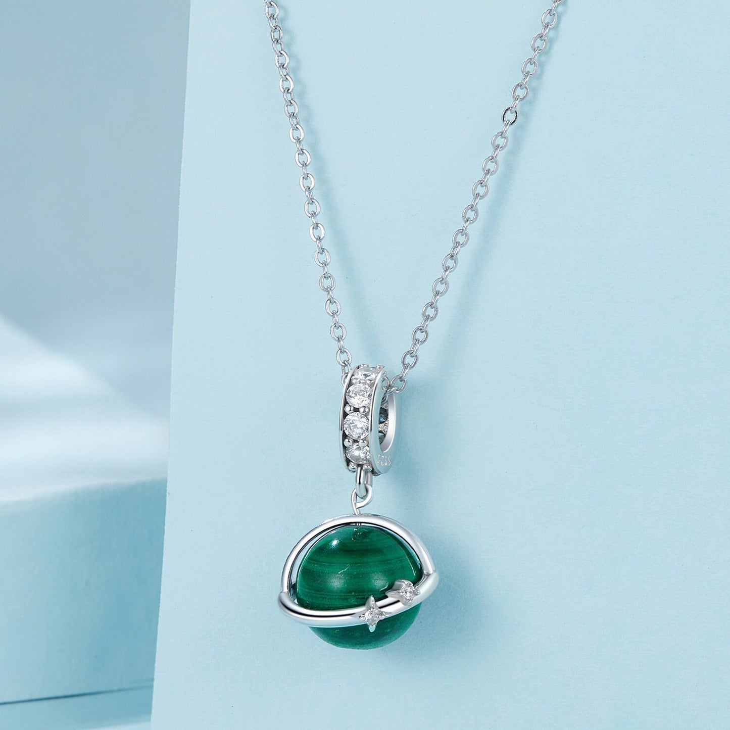 Natural Malachite Pendant Charm