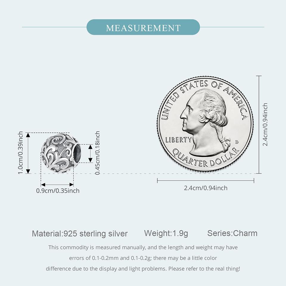 Scroll Pattern Charm