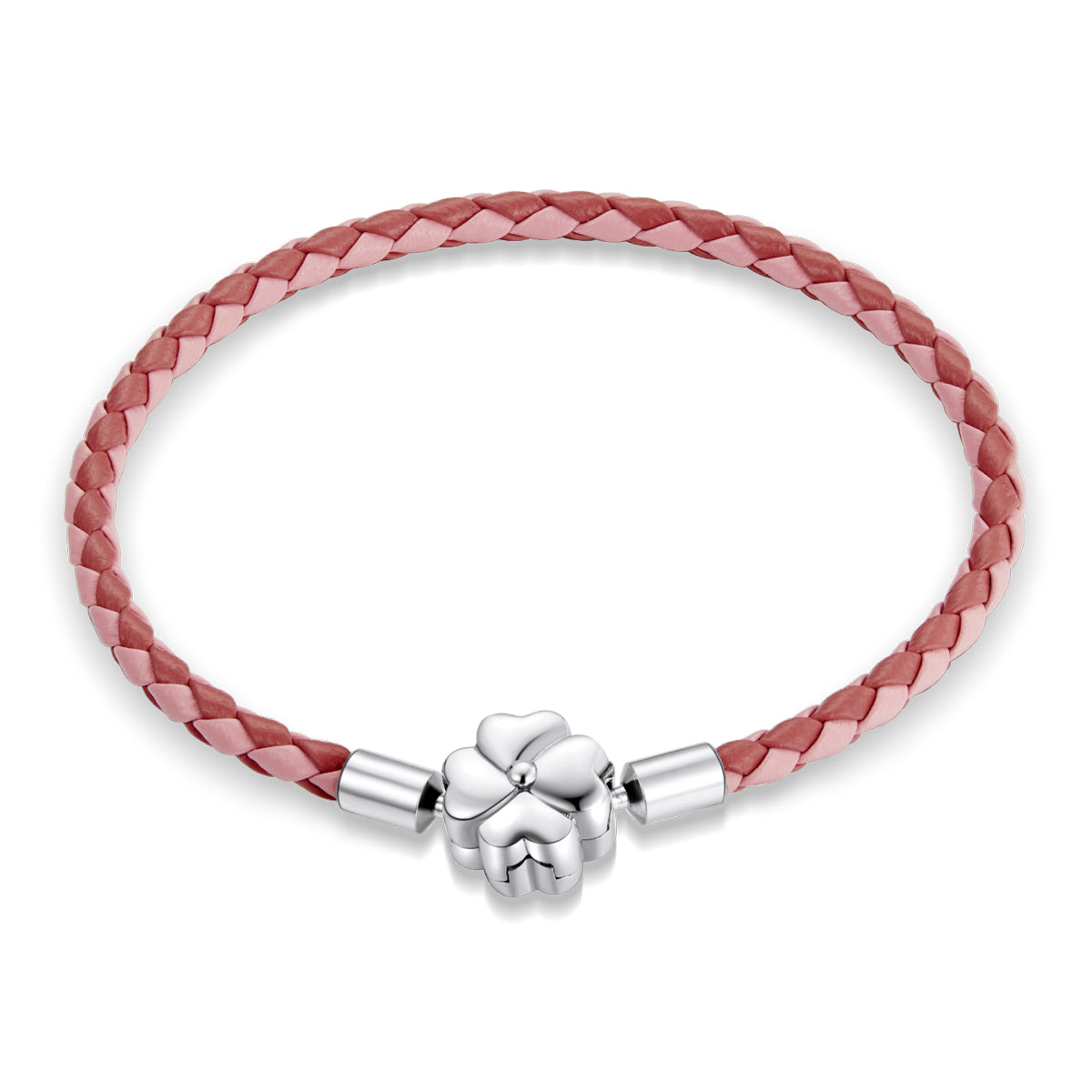 Gradient Clover Leather Basic Bracelet