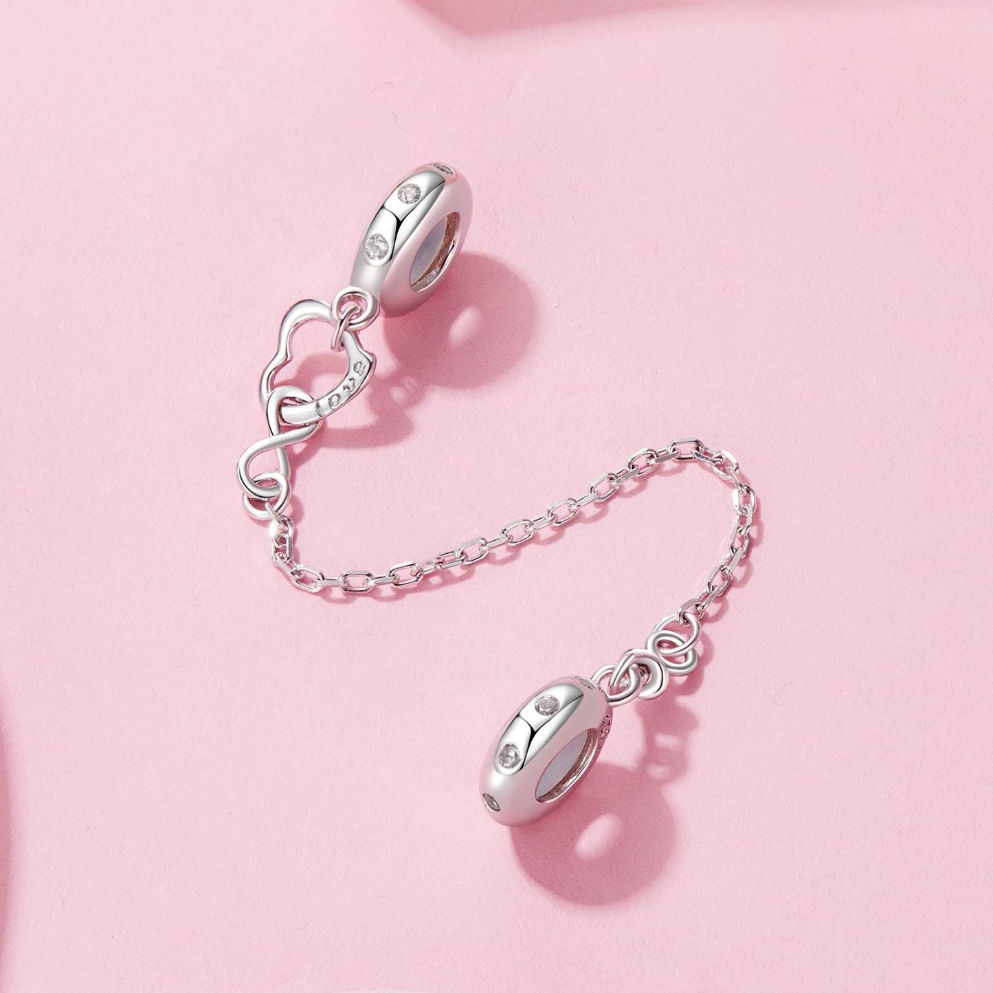 Infinite Love Silicone Safety Chain Charm
