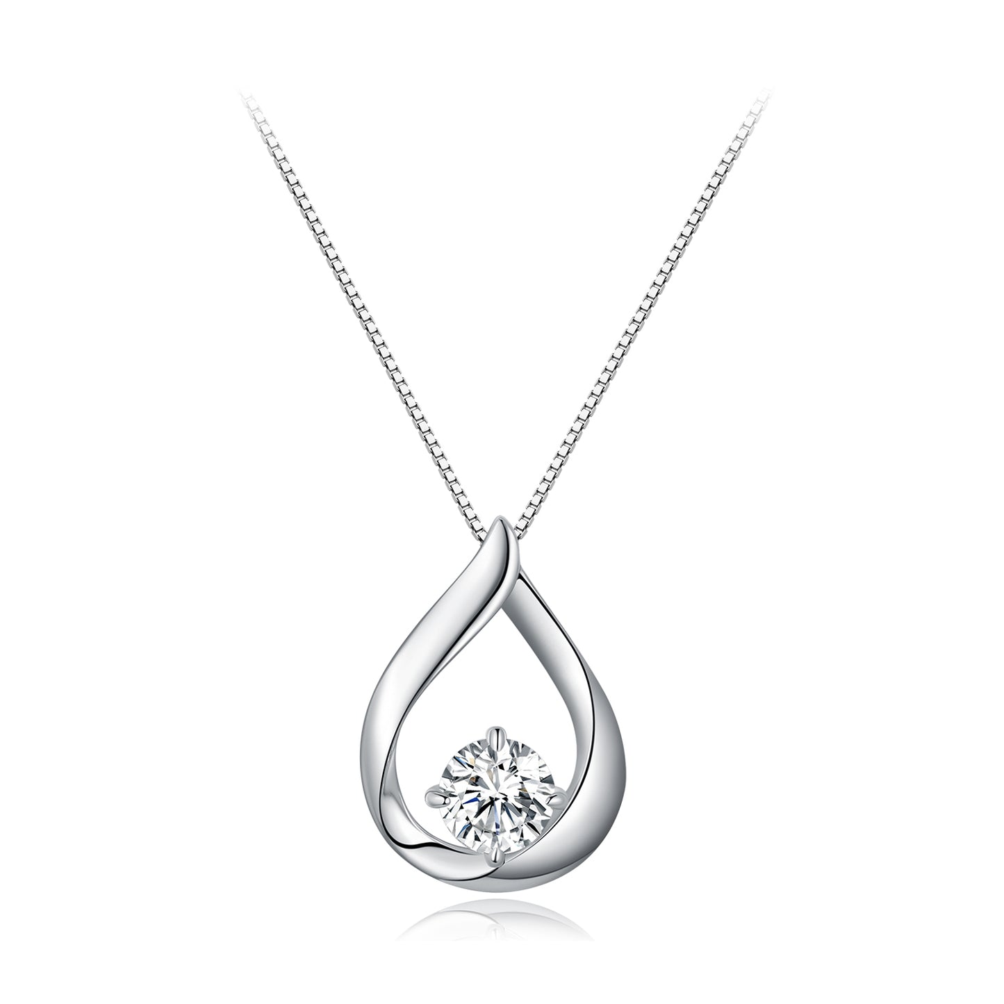 Teardrop Moissanite Necklace