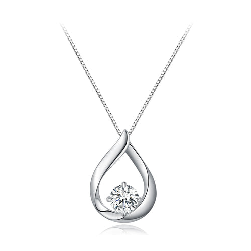 Teardrop Moissanite Necklace