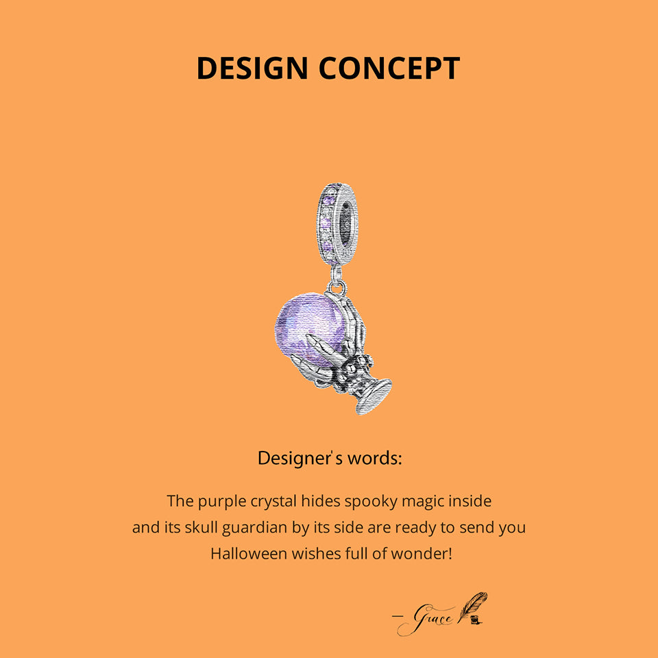 Halloween Magic Crystal Pendant Charm