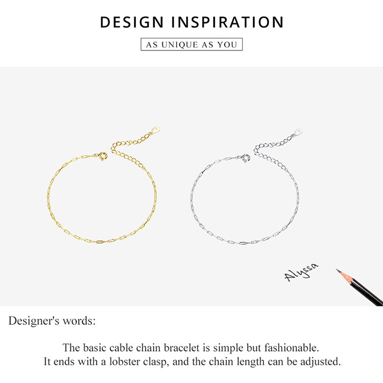 Basic Chain Link Bracelet
