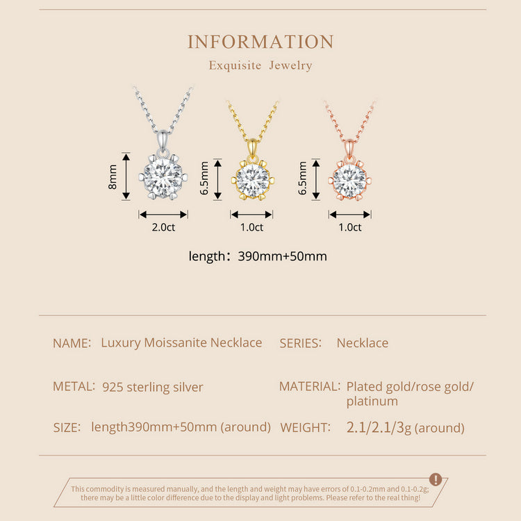 Luxurious Moissanite Necklace