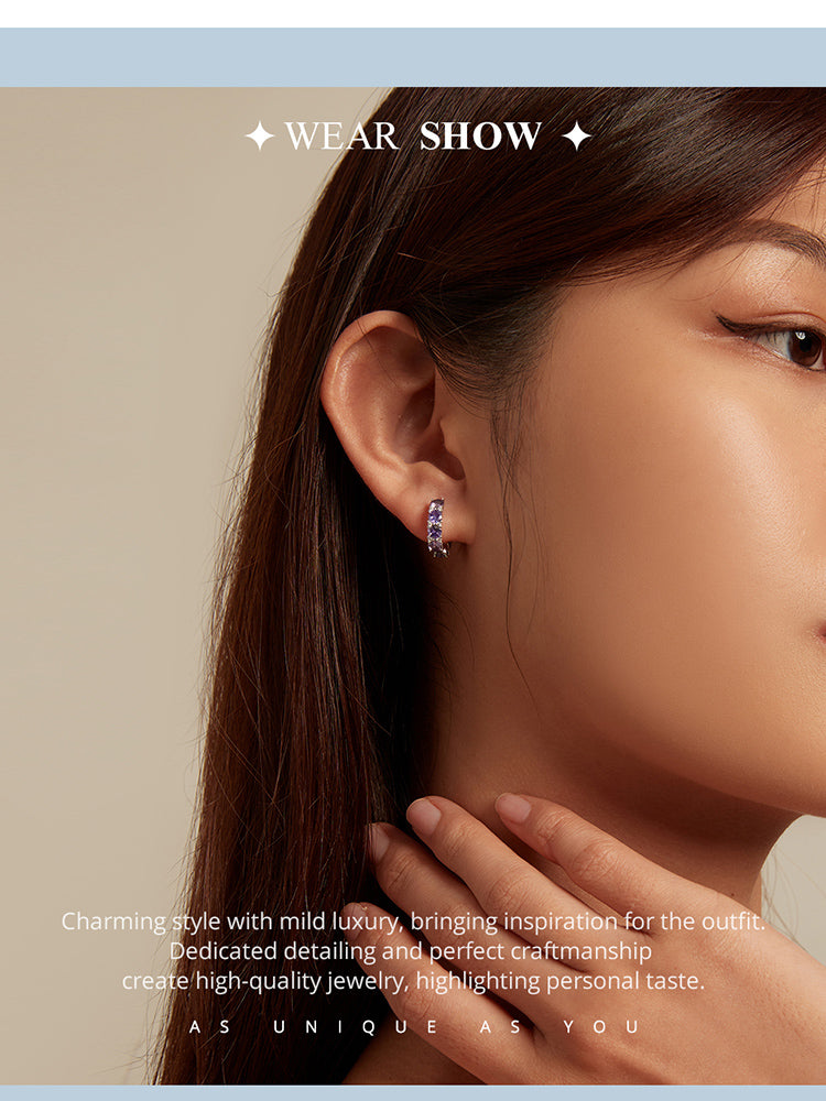 Elegant Zircon Clip-On Earrings