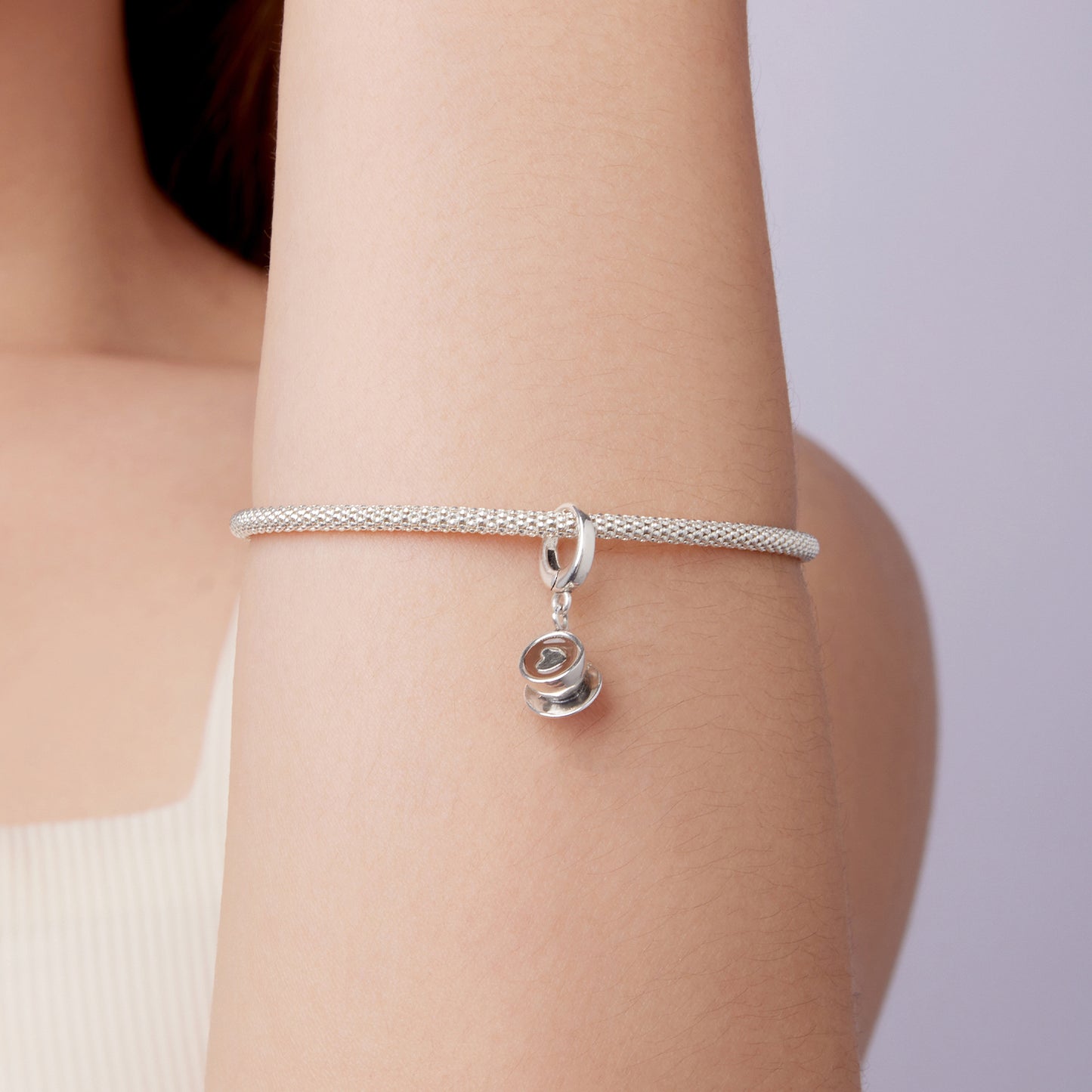 Coffee Cup Clasp Pendant Charm