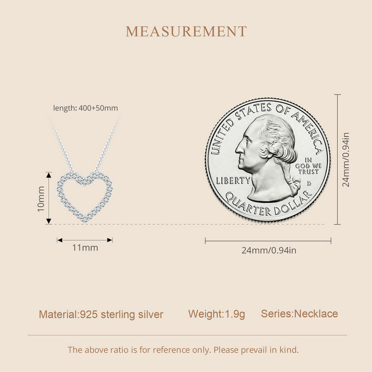 Heart-Shaped Moissanite Necklace