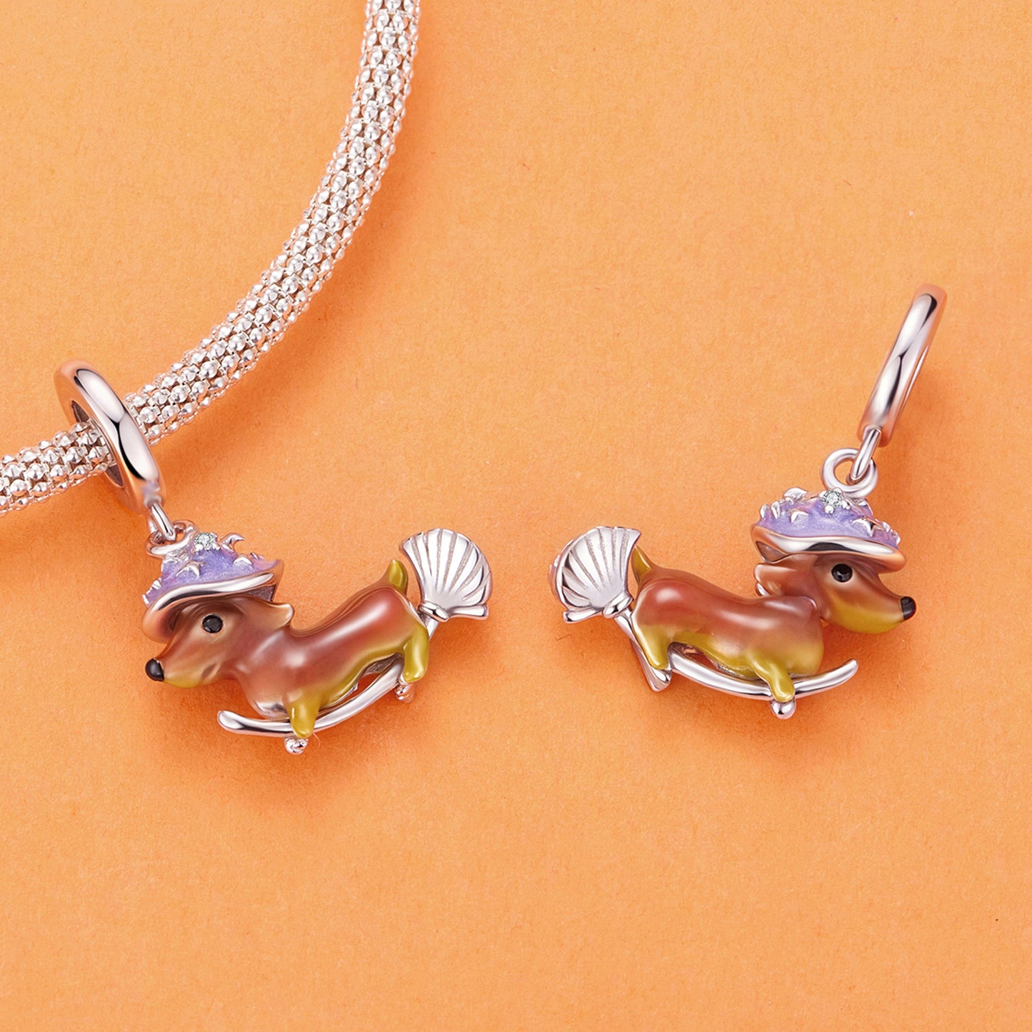 Halloween Magic Dachshund Pendant Charm