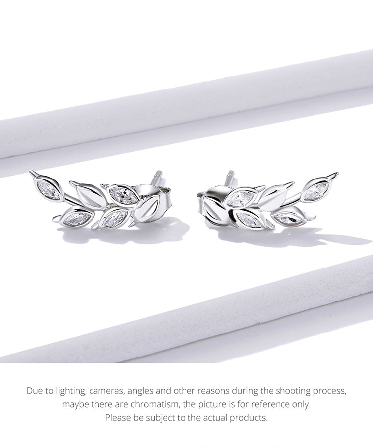 Gleaming Wheat Hoop Earrings