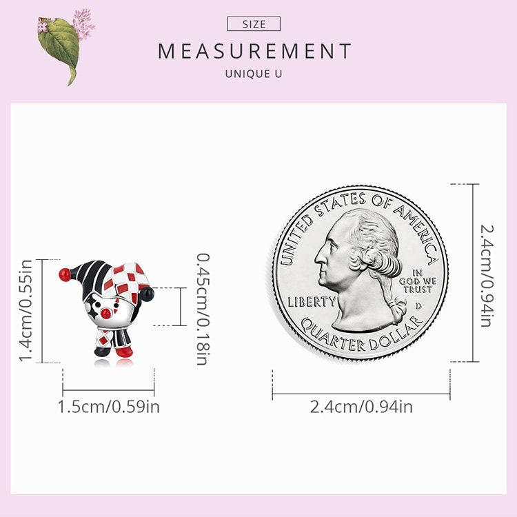 Poker Clown Charm