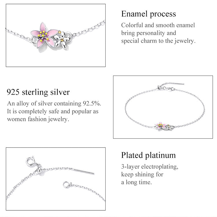 Elegant Cherry Blossom Bracelet