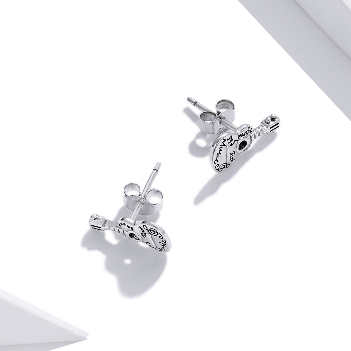 Vintage Guitar Earrings