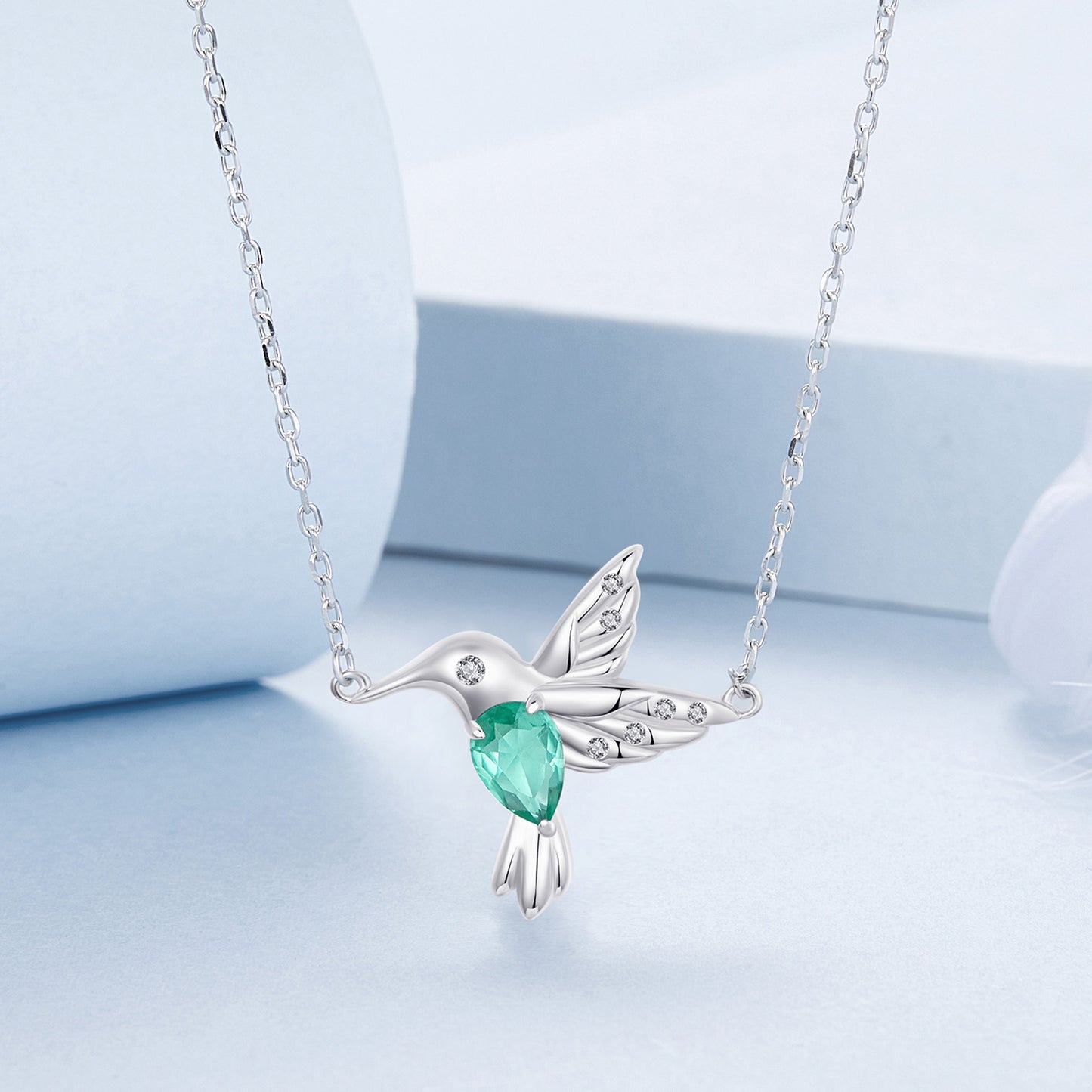 Hummingbird Silhouette Necklace
