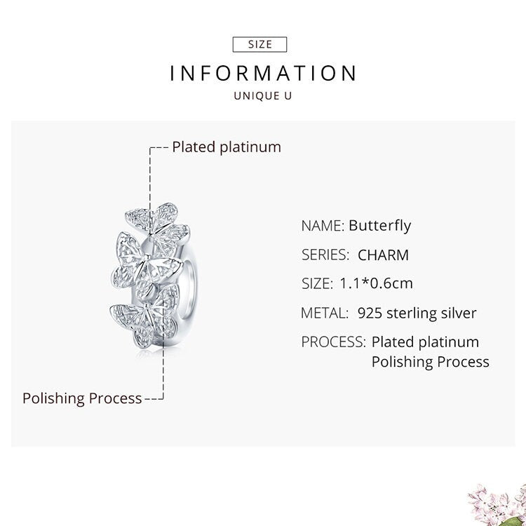 Butterfly Spacer Charm
