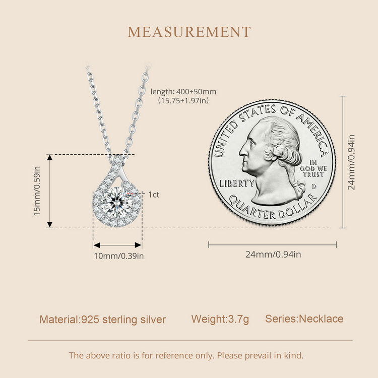 1ct Moissanite Necklace