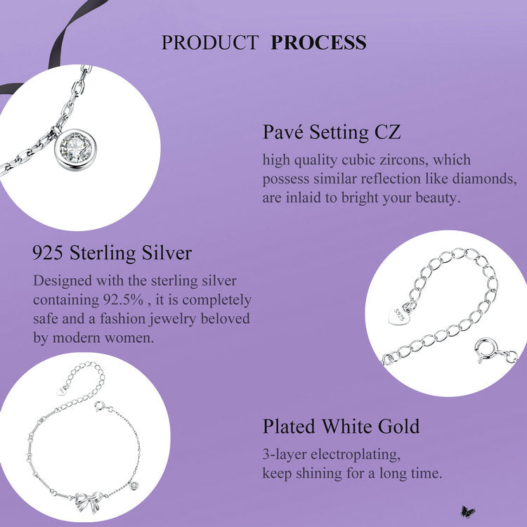 Bow Charm Bracelet