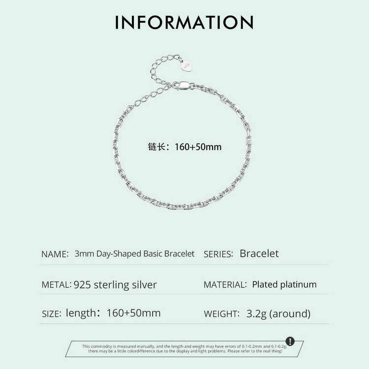 3mm Japanese-Style Basic Bracelet