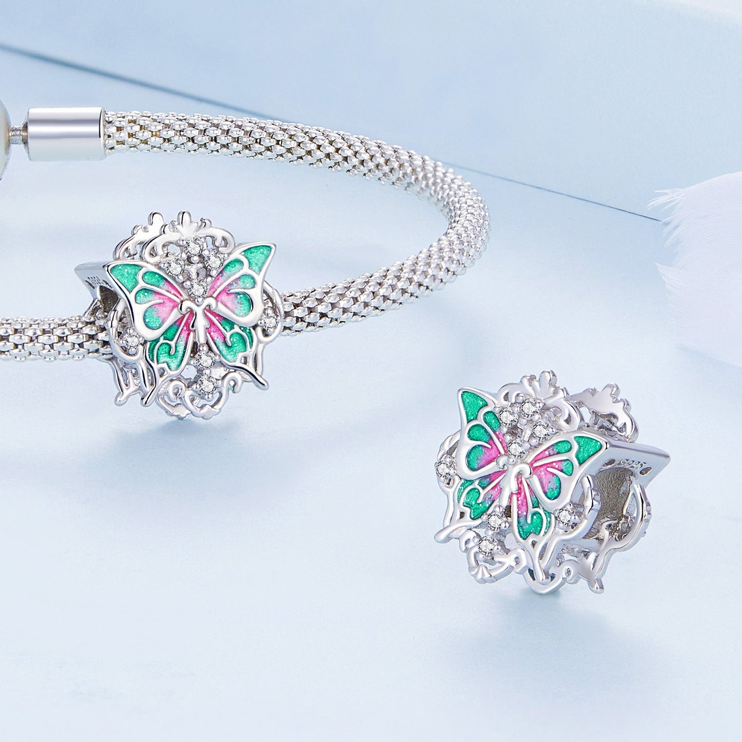 Baroque Butterfly Bead Charm