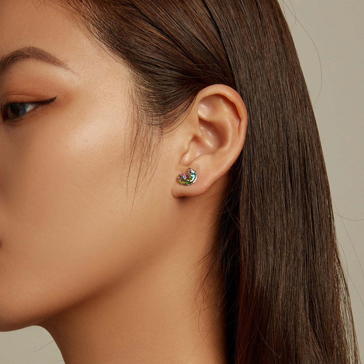 Chameleon Stud Earrings
