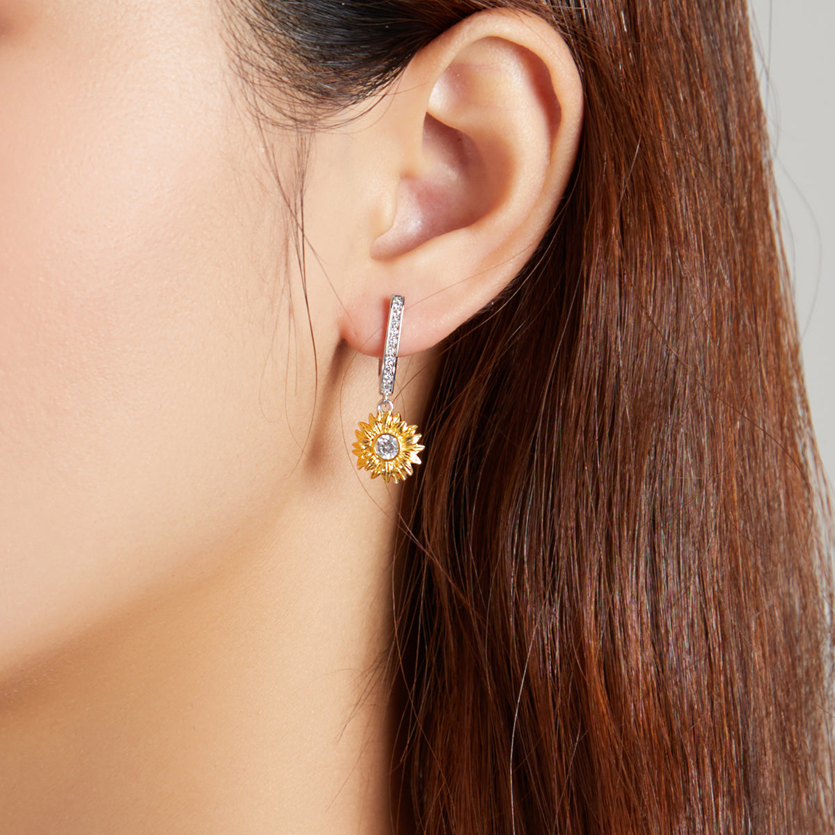 Sunflower Clip-On Earrings