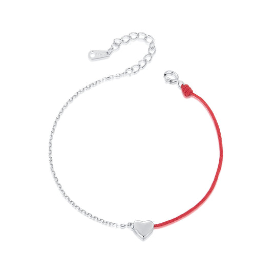 Red Thread Heart Bracelet
