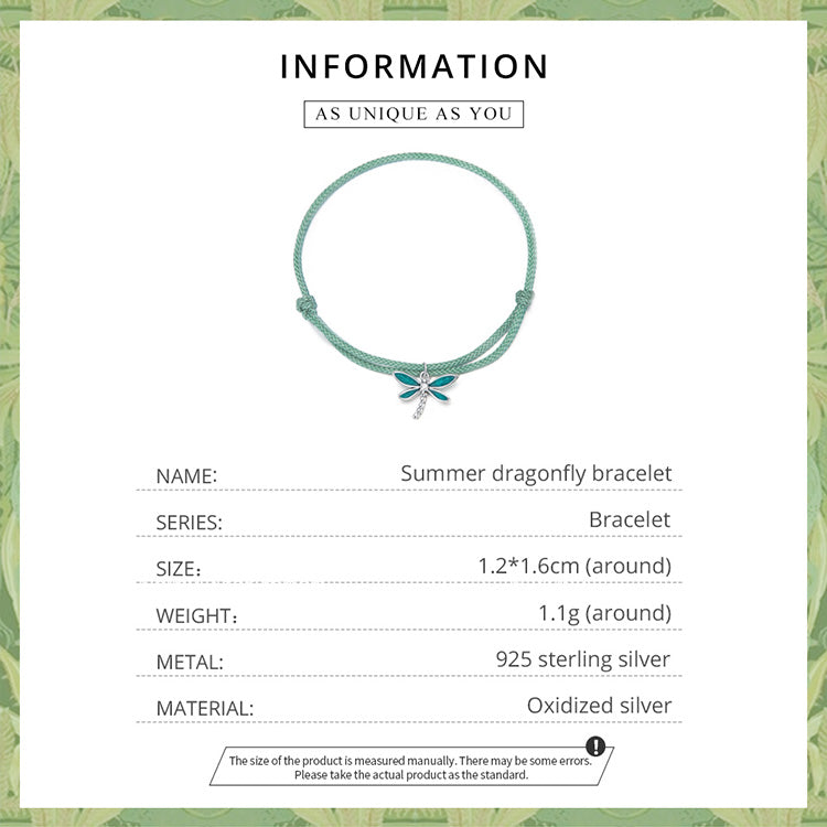 Summer Dragonfly Woven Bracelet