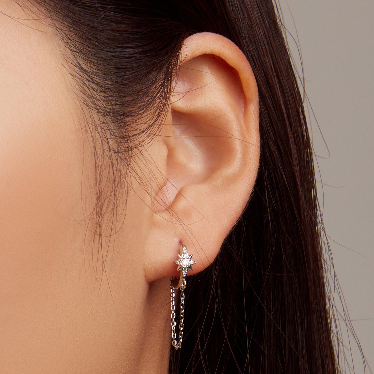 Star-shaped Clip-On Earrings