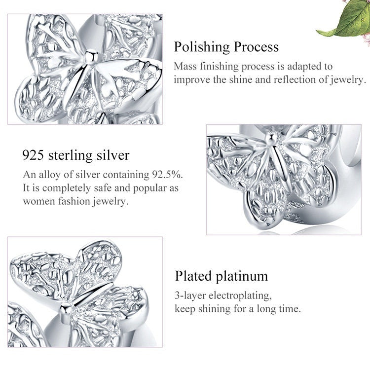 Butterfly Spacer Charm