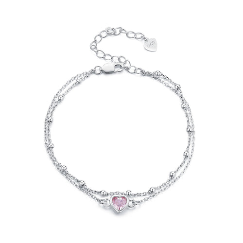 Double Layer Heart Bracelet