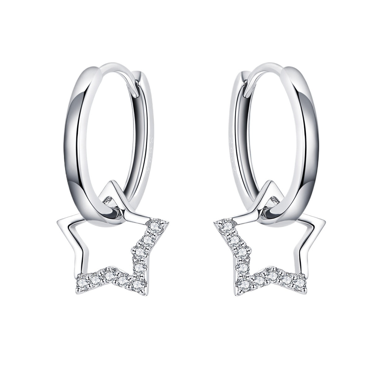 Pentagon Star Clip-On Earrings