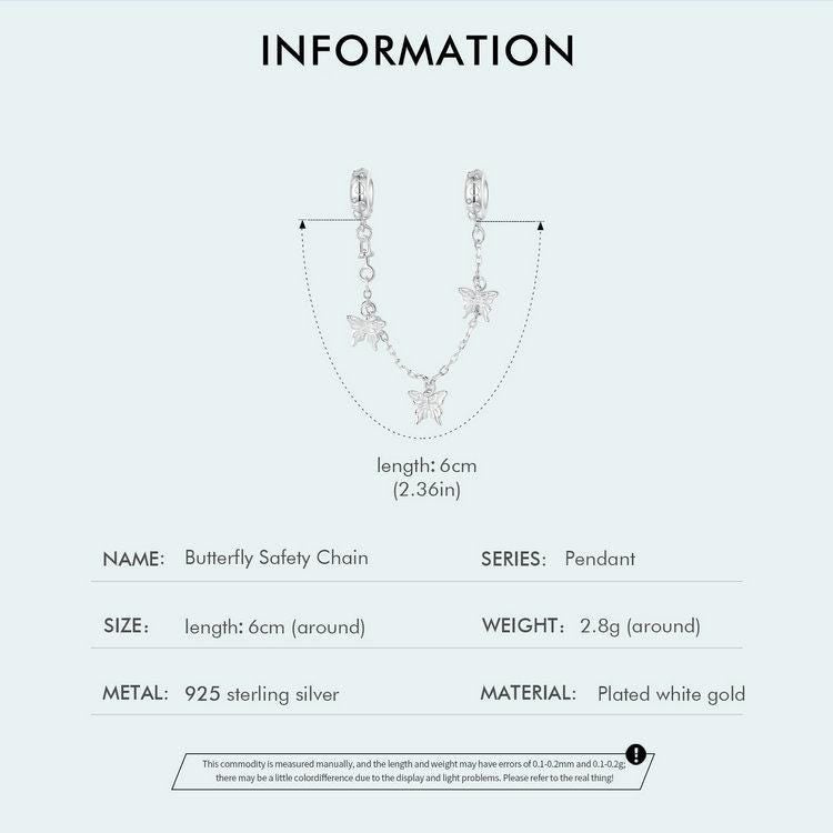 Butterfly Safety Chain Charm
